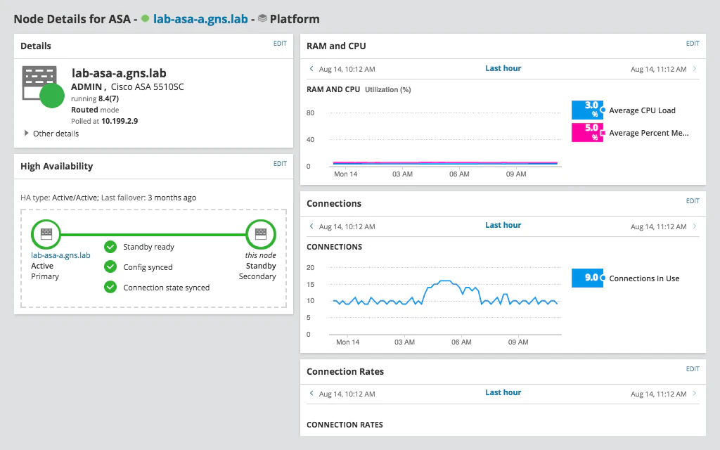screenshot of Network Performance Monitor